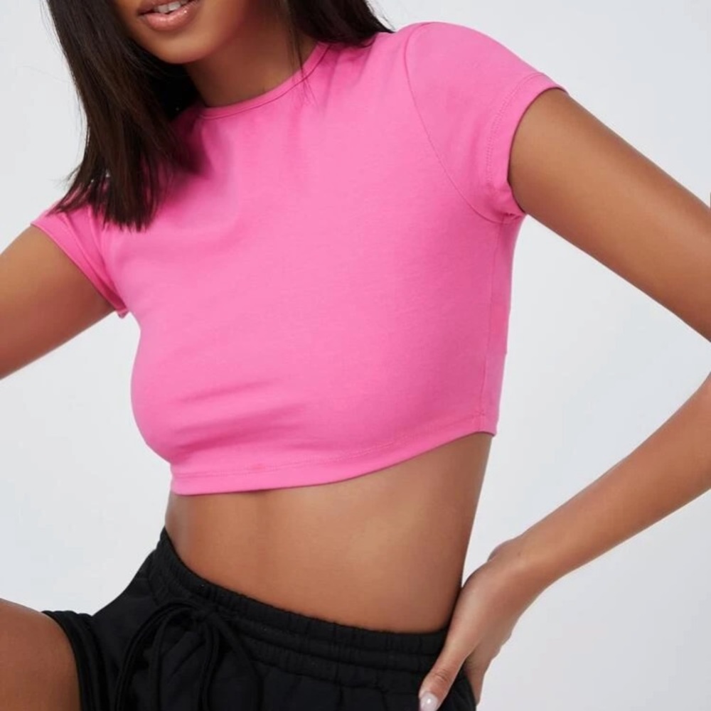 Pink Crop Top